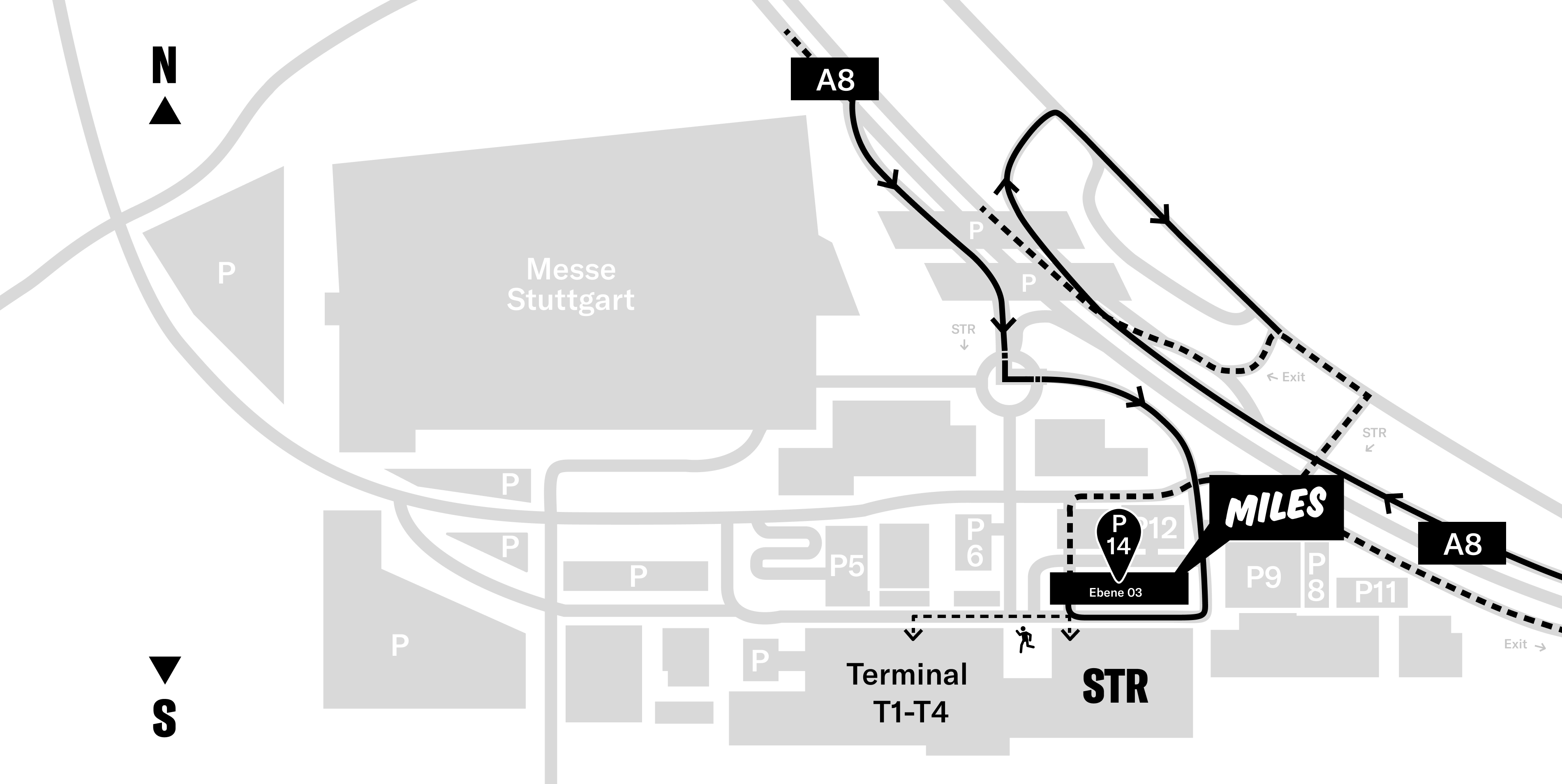 Wo parke ich am Flughafen Stuttgart (STR)? MILES Help Center
